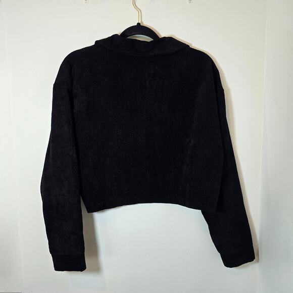 Romwe Cropped Colorblock Jacket Long Sleeve Corduroy Size S - Picture 6 of 8